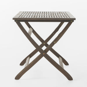 Blissique - Outdoor Foldable Wood Dining Table With Slat Design