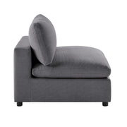 Cassandra - Armless Slipper Chair - Charcoal Gray - R&R Furniture Gallery (Fountain Valley, CA)
