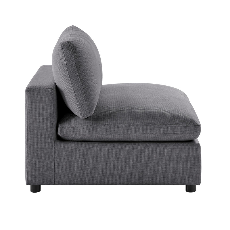 Cassandra - Armless Slipper Chair - Charcoal Gray - R&R Furniture Gallery (Fountain Valley, CA)
