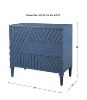 Uttermost Colby accent drawer chest with a sleek wood finish and modern hardware, shown in a stylish living space.