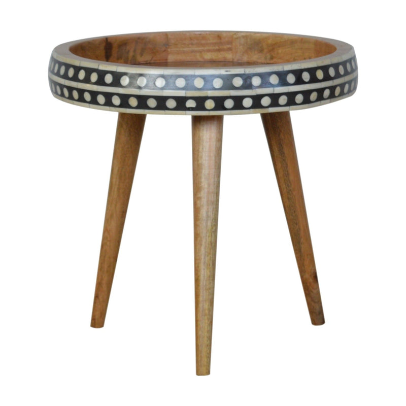 Small Patterned Nordic Style End Table - R&R Furniture Gallery (Fountain Valley, CA)