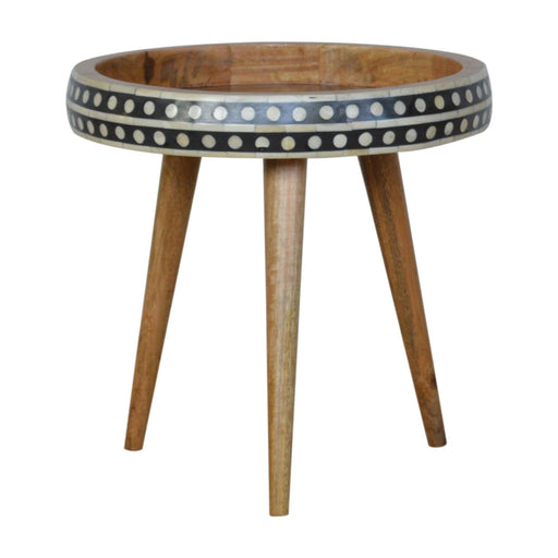 Small Patterned Nordic Style End Table - R&R Furniture Gallery (Fountain Valley, CA)