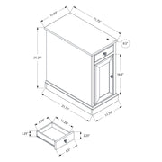 8th Street espresso accent end table with storage drawer, versatile design for living room or bedroom use.