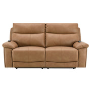 Chavis - Power Motion Loveseat With USB & Power Headrest - Brown - R&R Furniture Gallery (Fountain Valley, CA)