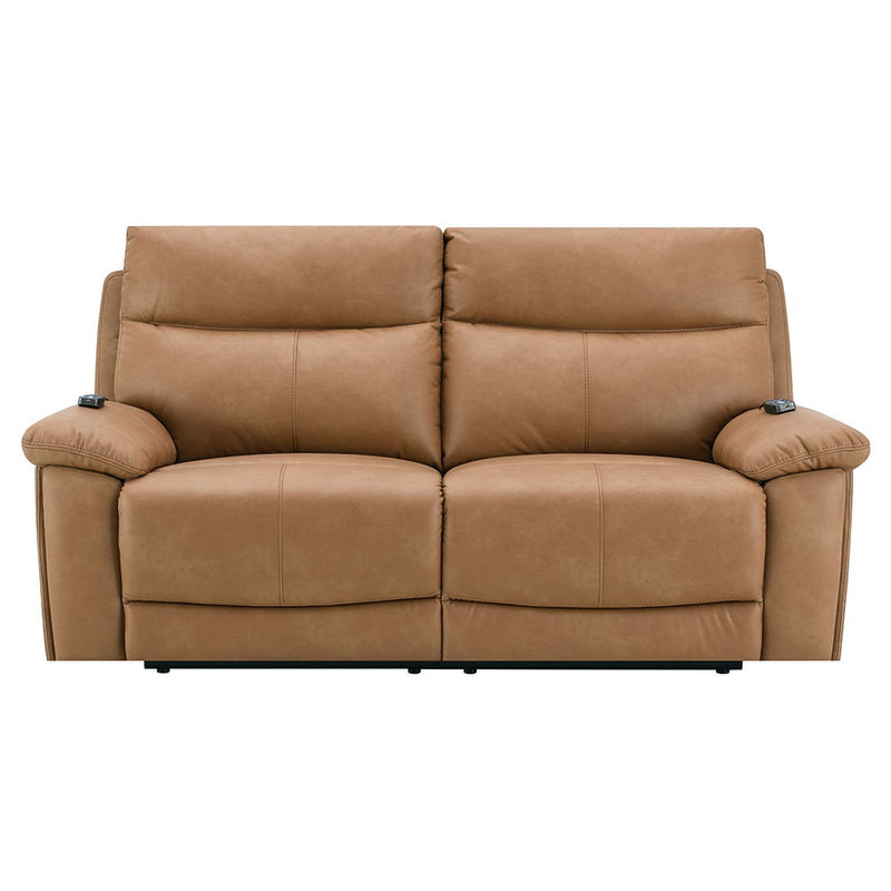 Chavis - Power Motion Loveseat With USB & Power Headrest - Brown - R&R Furniture Gallery (Fountain Valley, CA)