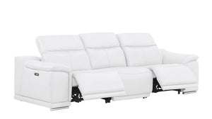 2679 - Genuine Leather Reclining Set (Sofa And Loveseat With 4 Power Recliners)
