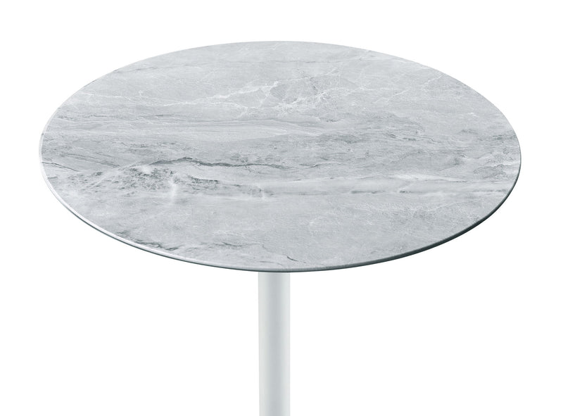 Orbit - 15.5" End Table With Height Adjustable Marble Textured Top - R&R Furniture Gallery (Fountain Valley, CA)
