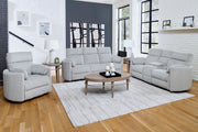 Parker Living Radius Power Swivel Glider Recliner chair set with plush upholstery and modern design, perfect for comfortable lounging.