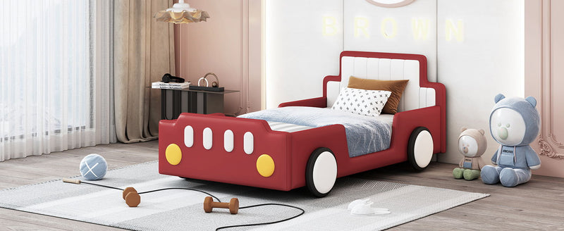 Race Car Shaped Platform Bed With Wheels - R&R Furniture Gallery (Fountain Valley, CA)