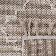 Guros - 4' X 6' Trellis Indoor / Outdoor Area Rug - Ivory - R&R Furniture Gallery (Fountain Valley, CA)