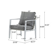 Noble House modern lounge arm chair with rope accents and plush cushions, stylish and comfortable seating for living spaces.