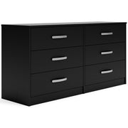 Finch - Six Drawer Dresser - 29'' Height - Black - R&R Furniture Gallery (Fountain Valley, CA)
