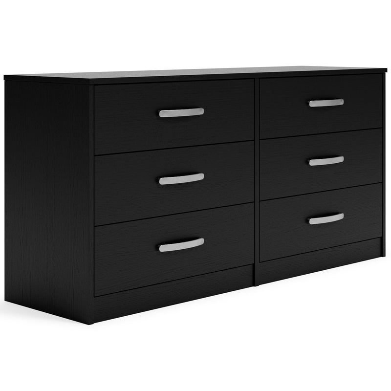 Finch - Six Drawer Dresser - 29'' Height - Black - R&R Furniture Gallery (Fountain Valley, CA)