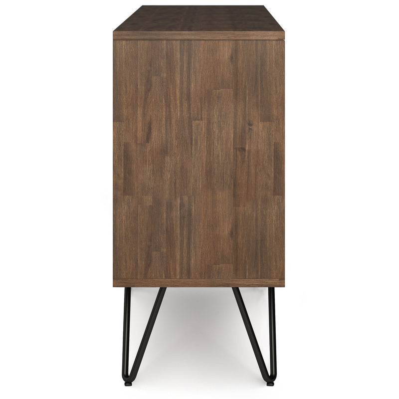 Chase - Low Bookcase - Rustic Natural Aged Brown - R&R Furniture Gallery (Fountain Valley, CA)