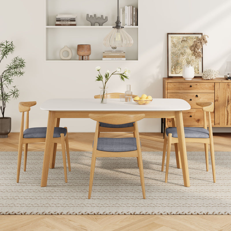 5 Piece Dining Set With Upholstered Chairs - R&R Furniture Gallery (Fountain Valley, CA)