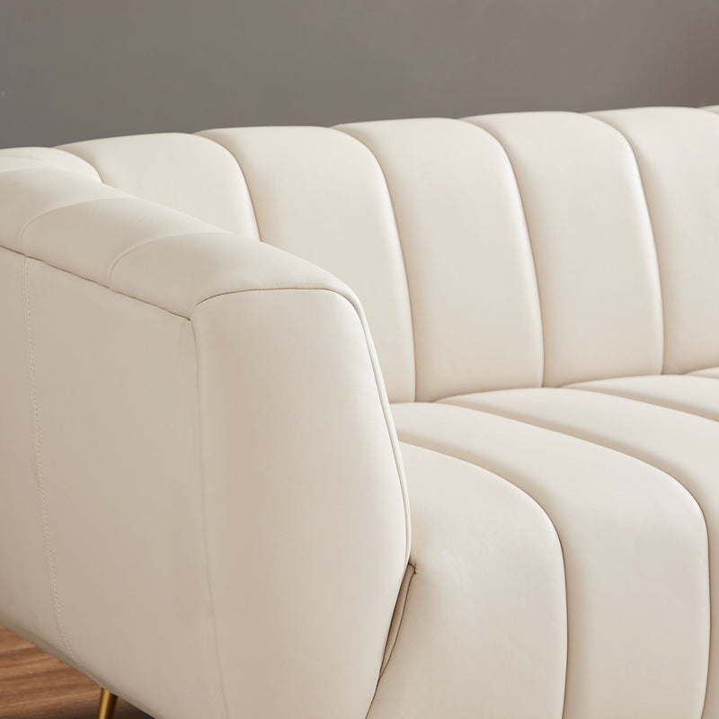Lamattina - Genuine Italian Channel Tufted Sofa - R&R Furniture Gallery (Fountain Valley, CA)