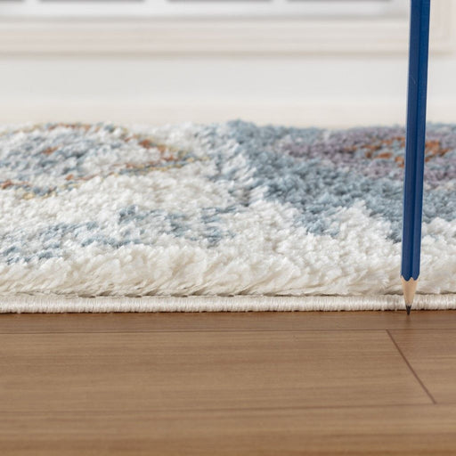 Loft Shag - 7'10" X 9'10" Shaggy Area Rug - Ivory - R&R Furniture Gallery (Fountain Valley, CA)