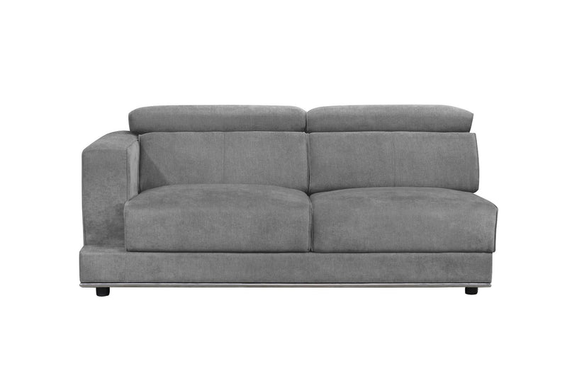 Alwin - Modular Lf Sofa - Dark Gray Fabric - R&R Furniture Gallery (Fountain Valley, CA)