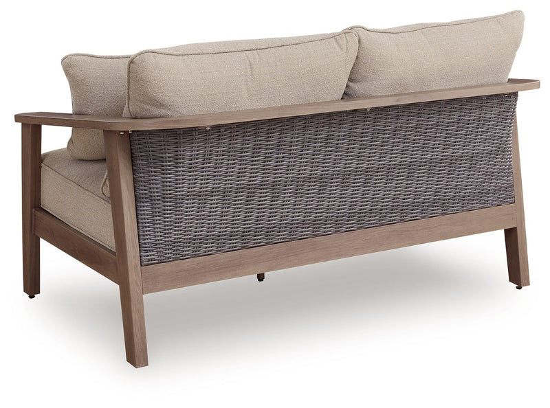 Harmony Headlands - Loveseat With Cushion - Natural / Gray - R&R Furniture Gallery (Fountain Valley, CA)