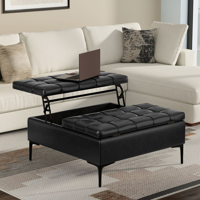 Laura - Lift Top Storage Ottoman - R&R Furniture Gallery (Fountain Valley, CA)