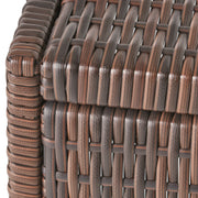 Bucharest - End Table C Shaped Side Table Rattan - Brown - R&R Furniture Gallery (Fountain Valley, CA)