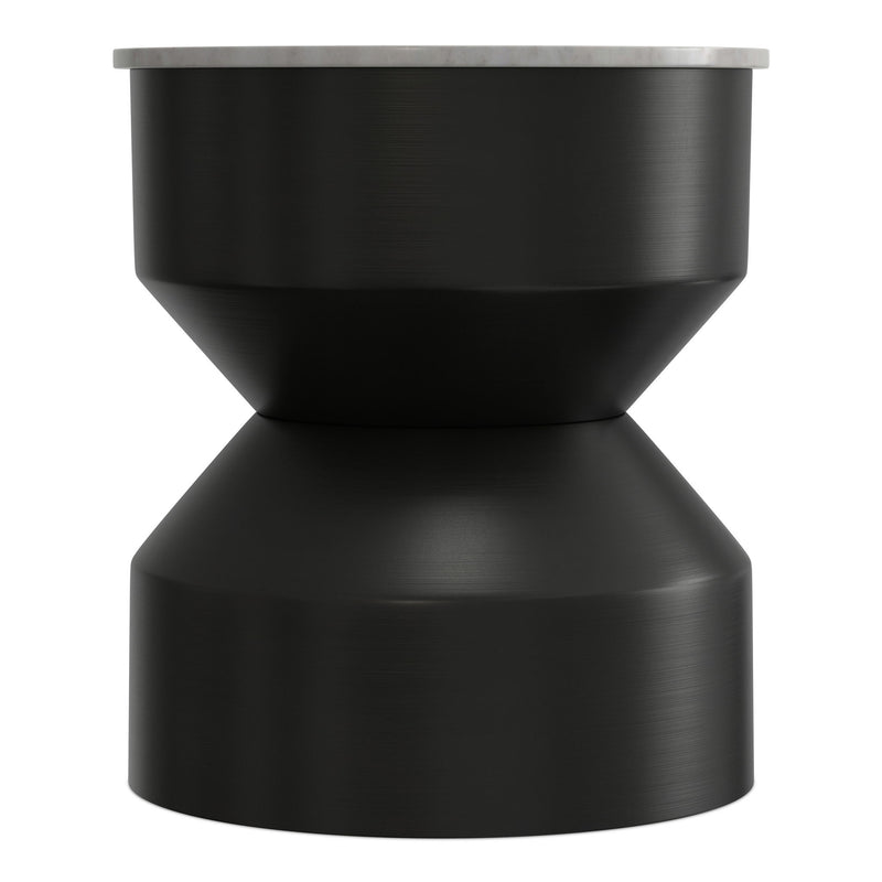 Maxine - Side Table - Black White - R&R Furniture Gallery (Fountain Valley, CA)