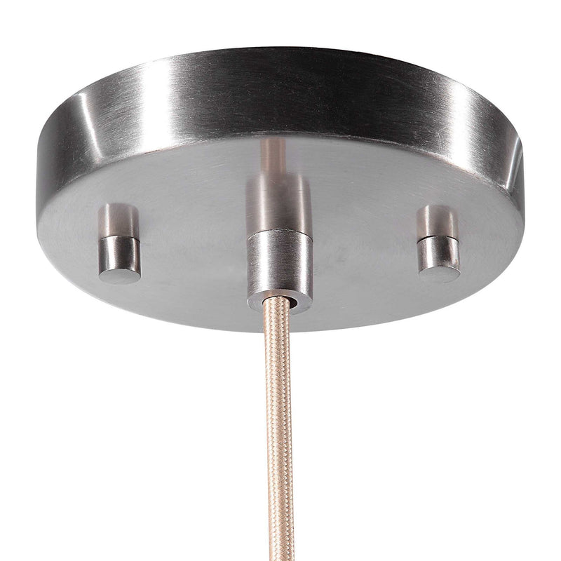 Uttermost Gemblue 1 Light Mini Pendant in vibrant blue with sleek modern design, perfect for contemporary pendant lighting.