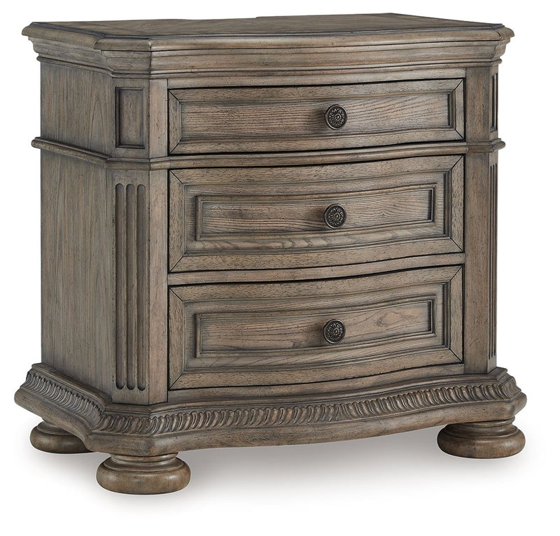 Ardenfield - Three Drawer Night Stand - Light Brown - R&R Furniture Gallery (Fountain Valley, CA)