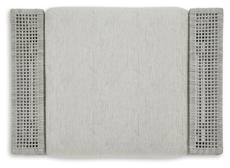 Seton Creek - Ottoman With Cushion - Gray - R&R Furniture Gallery (Fountain Valley, CA)