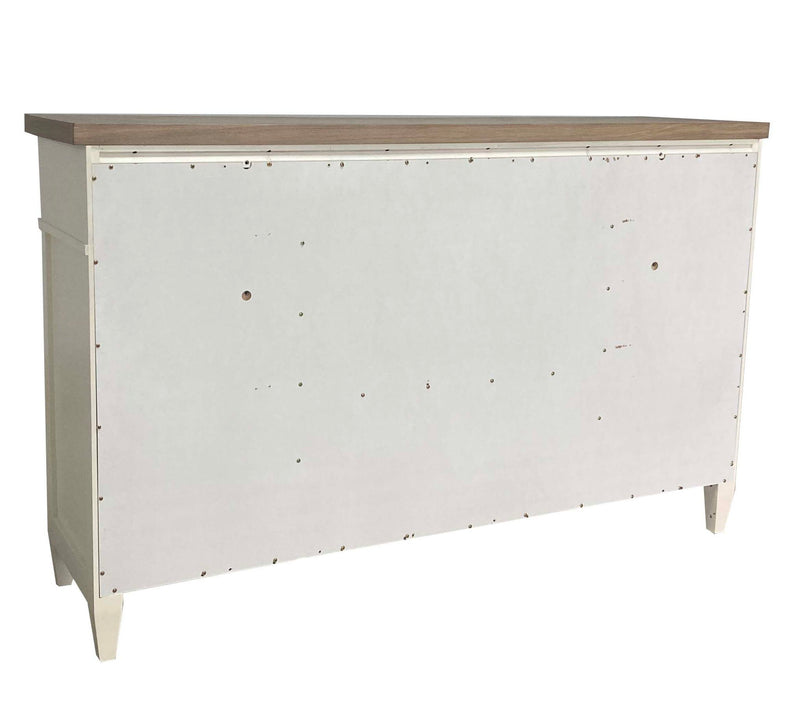 Americana Modern Bedroom - 9 Drawer Dresser - Cotton - R&R Furniture Gallery (Fountain Valley, CA)