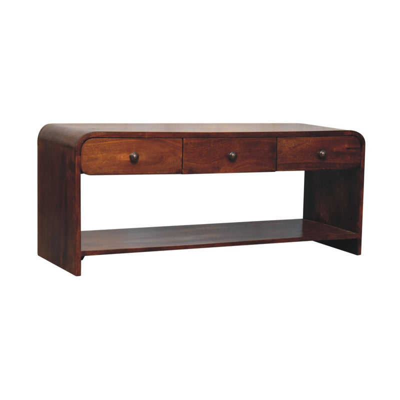 Aspen - Slim Media Unit - Dark Brown - R&R Furniture Gallery (Fountain Valley, CA)
