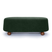 Jaine - Boucle Large Ottoman - Forest Green - R&R Furniture Gallery (Fountain Valley, CA)