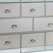 Contemporary storage dresser by Glory Furniture with sleek finish and multiple drawers, ideal for modern bedroom organization.