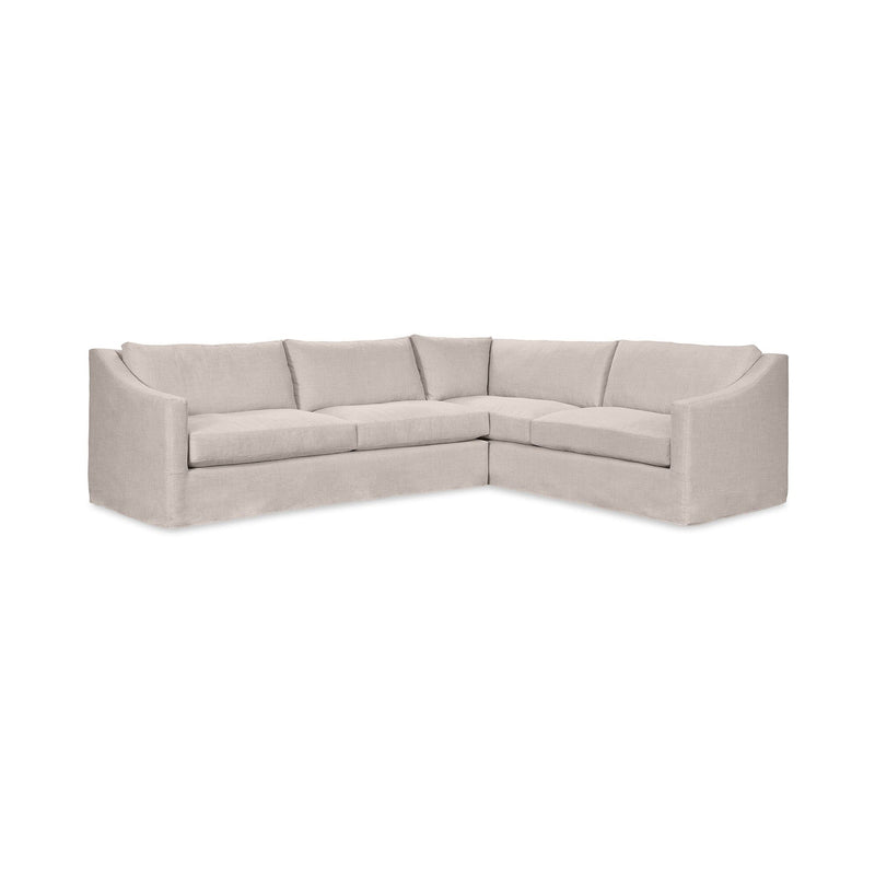 Classic Home Kipton upholstered corner sectional in a cozy fabric, showcasing plush cushions and a modern sectional design.