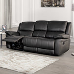 Glarus - Sofa Manual Recliner, Black