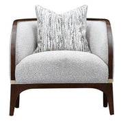 Houston - Matching Chair - Pebble / Walnut - R&R Furniture Gallery (Fountain Valley, CA)