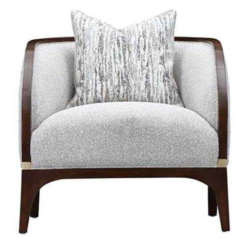Houston - Matching Chair - Pebble / Walnut - R&R Furniture Gallery (Fountain Valley, CA)