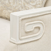 La Marisia - Chenille Matching Chair - Tranquil / Creamy Pearl - R&R Furniture Gallery (Fountain Valley, CA)