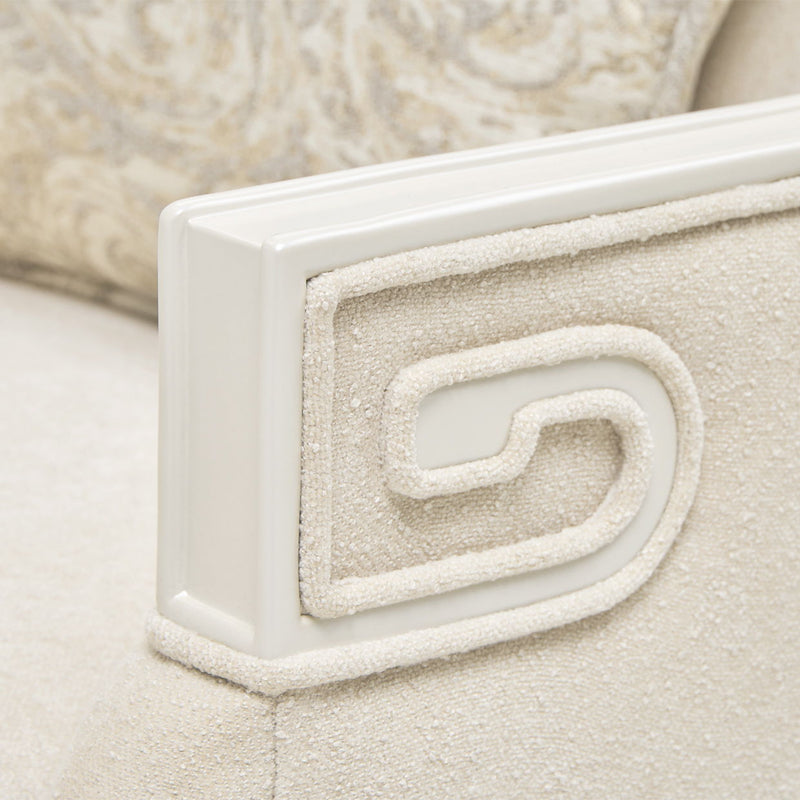 La Marisia - Chenille Matching Chair - Tranquil / Creamy Pearl - R&R Furniture Gallery (Fountain Valley, CA)