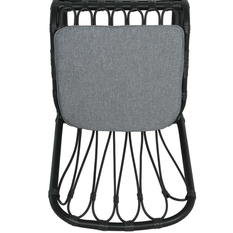 Outdoor Wicker Dining Chairs With Washable Cushion (Set of 2) - R&R Furniture Gallery (Fountain Valley, CA)