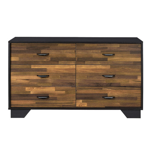 Eos - Dresser - Walnut & Black - R&R Furniture Gallery (Fountain Valley, CA)