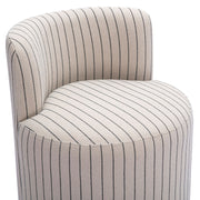 Hakuna - Striped Linen Desk Chair - Black / White - R&R Furniture Gallery (Fountain Valley, CA)