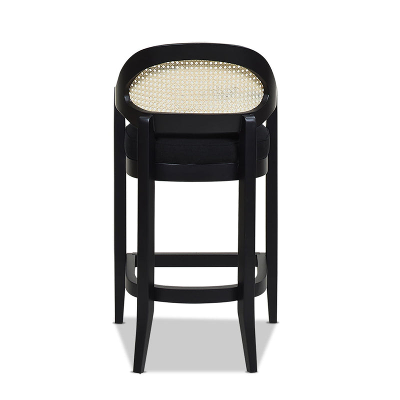 Americana - Mid-Century Modern Cane Back Counter Stool - R&R Furniture Gallery (Fountain Valley, CA)