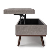 Owen - Lift Top Large Coffee Table Storage Ottoman, Mid Century Style - R&R Furniture Gallery (Fountain Valley, CA)