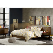 Queen Size Bed With Attached Nightstands And Hidden Storage - Pecan - R&R Furniture Gallery (Fountain Valley, CA)