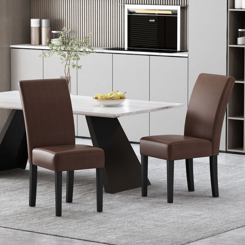 Contemporary Dining Chair With Rubberwood Legs (Set of 2) - R&R Furniture Gallery (Fountain Valley, CA)