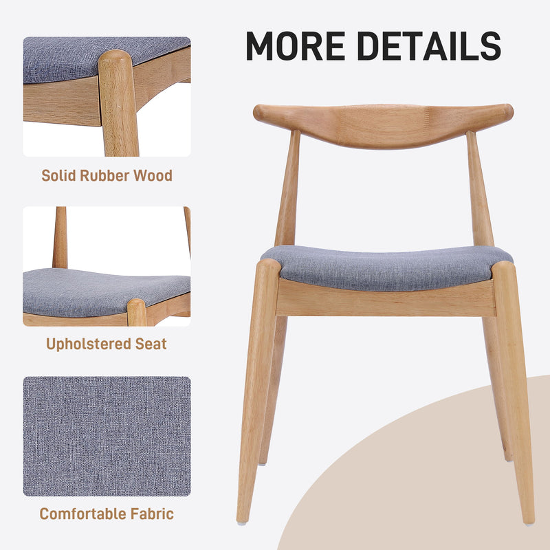 Elegant Dining Chairs With Ergonomic Backrest & Comfort Cushions (Set of 2) - R&R Furniture Gallery (Fountain Valley, CA)