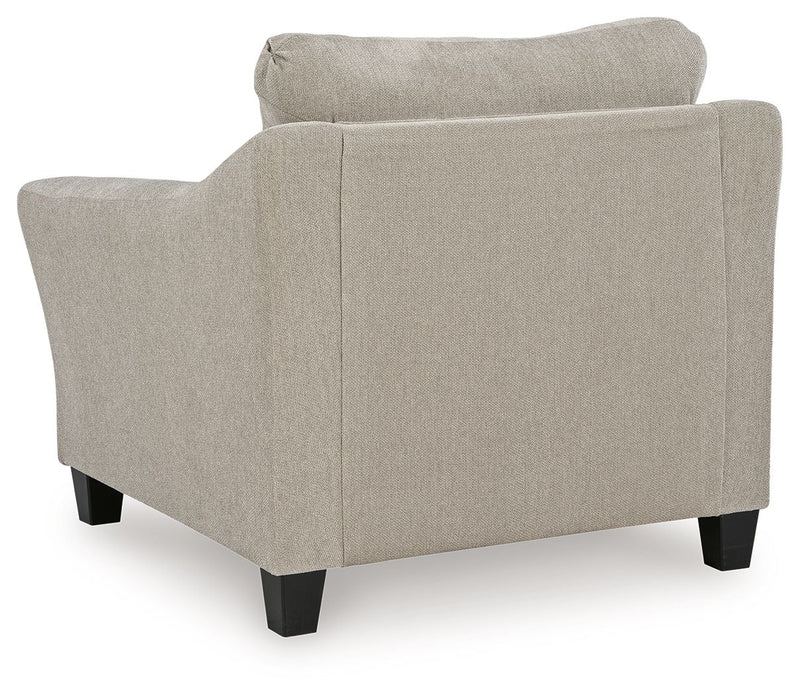 Willarae - 2 Pc. - Chair And A Half, Ottoman - Taupe - R&R Furniture Gallery (Fountain Valley, CA)
