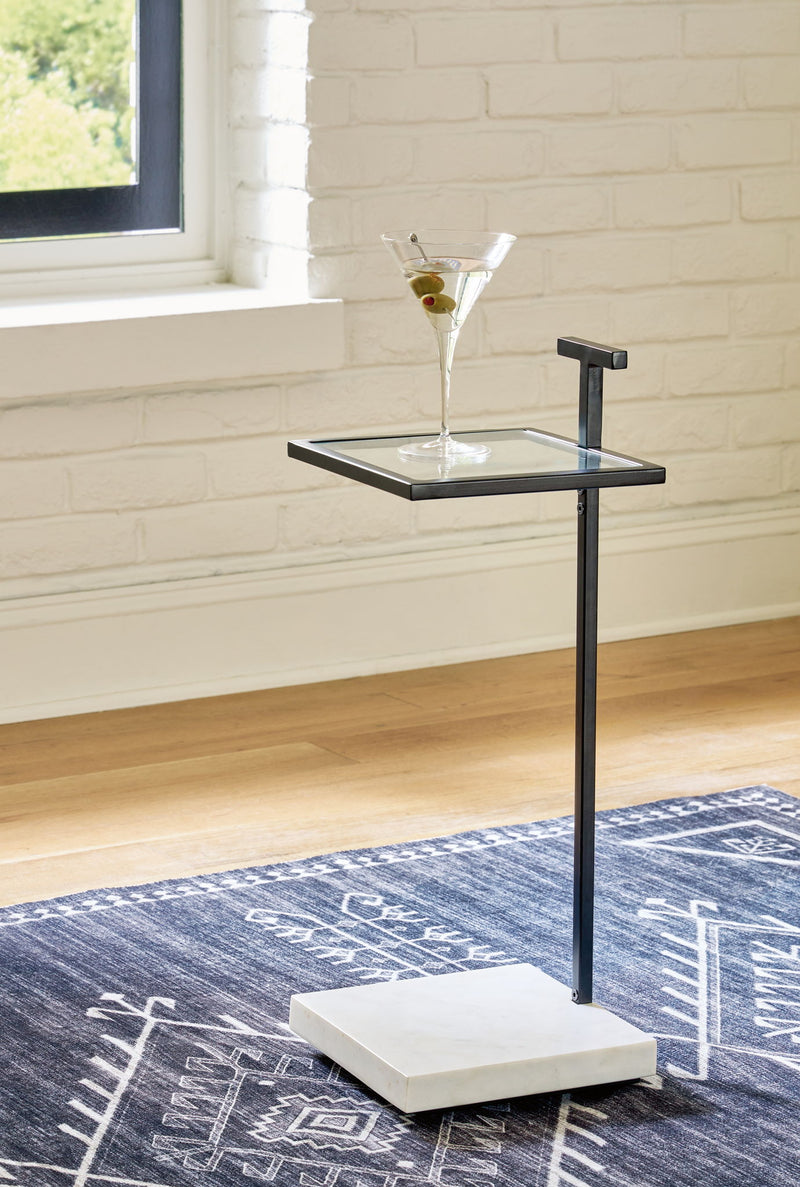 Mannill - Accent Table - Black / White - R&R Furniture Gallery (Fountain Valley, CA)