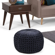 Renee - Handcrafted Round Pouf - R&R Furniture Gallery (Fountain Valley, CA)